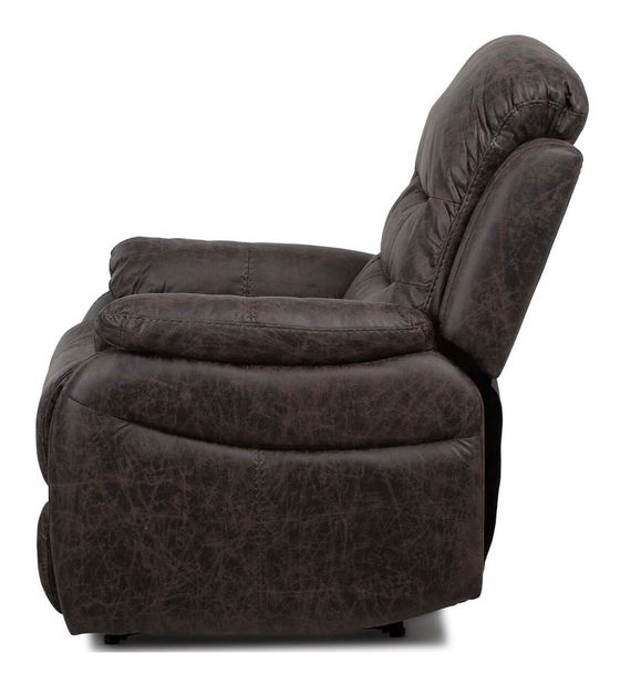 Polohovacie kreslo Troquelados (hnedá)