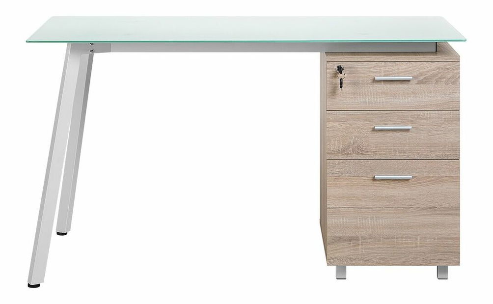 Masă pentru scris Mevido (alb)