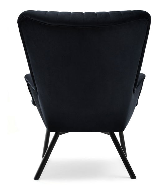 Dizajnové kreslo Lanzaris (čierna + zlatá)