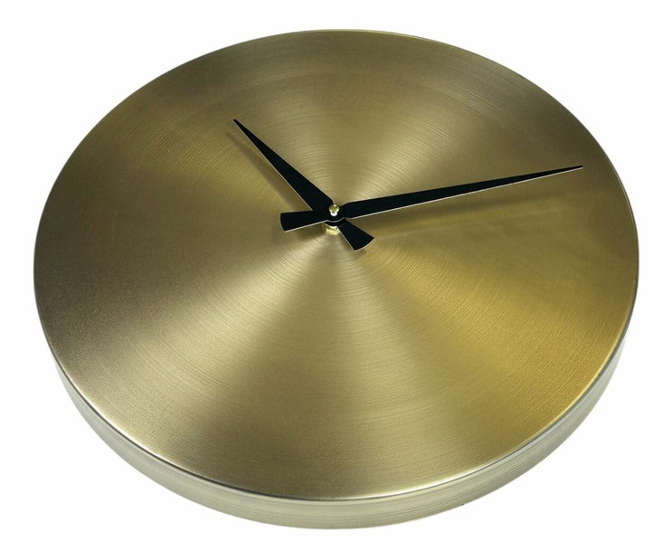 Nástenné hodiny Silve (zlatá + čierna)