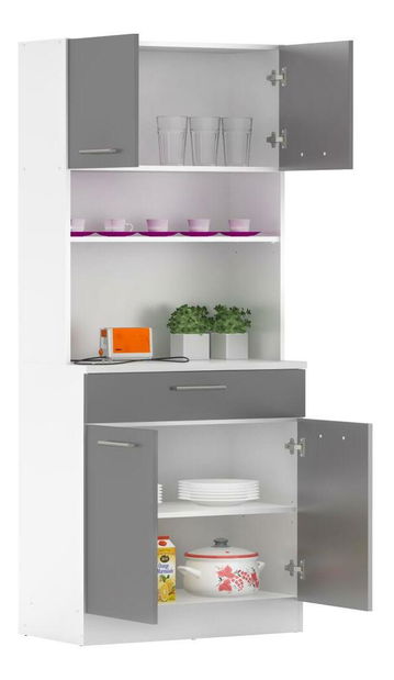 Kuhinjski kutak Domini NEW (bijela + grafit)