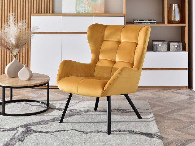 Relaxačné kreslo Norweien (čierna)