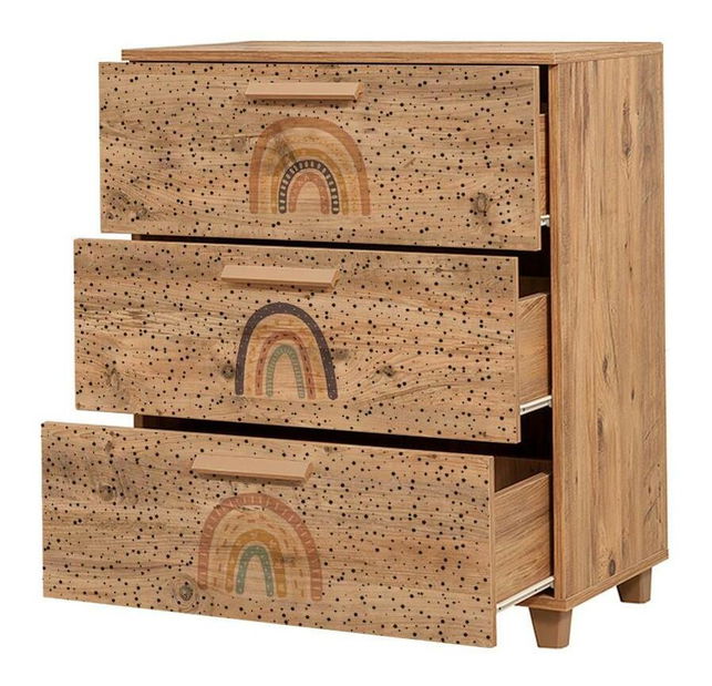 Komoda Laurien Rainbow (atlantska borovina )