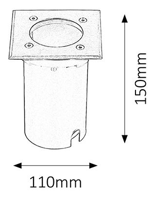 Vonkajšie svietidlo Tacoma 8714 (nehrdzavejúca oceľ)