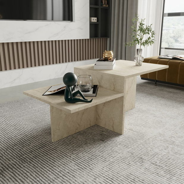 Konferenčný stolík Dida (travertín)