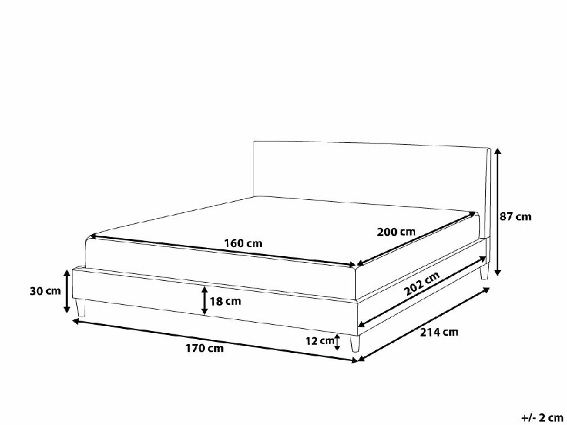 Manželská posteľ 160 cm FUTTI (Zelená) (s roštom) *výpredaj