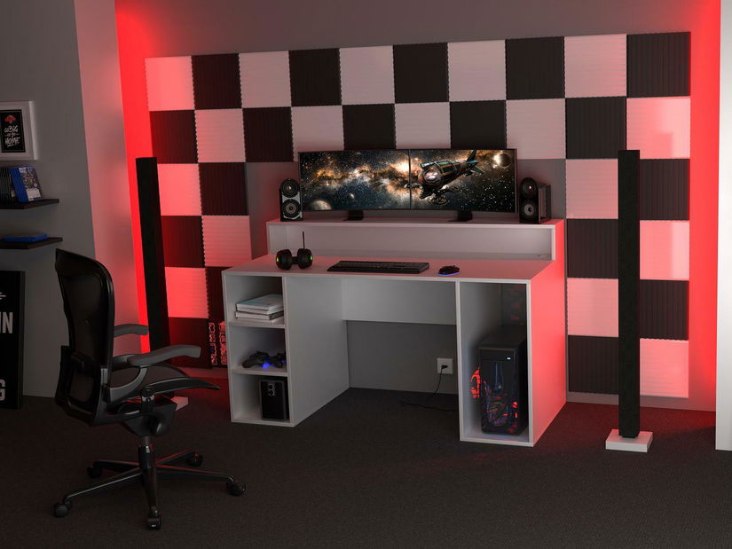 Písací stôl Myst (biela)