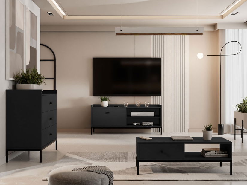 Set mobilier living Tezarta II (Negru) 