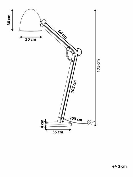 Stojanové svietidlo Heft (biela)
