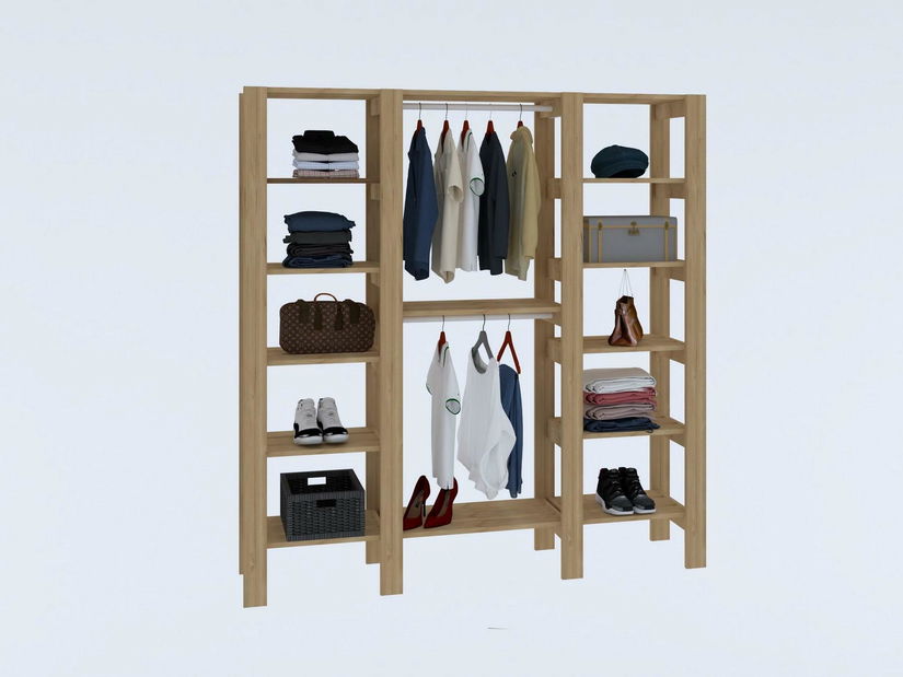 Regál Clementine 4 (zafír tölgy)