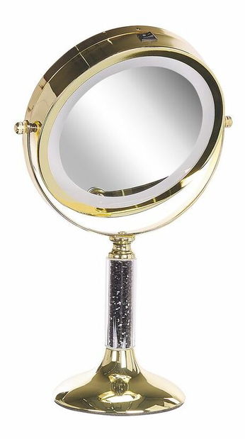 Kozmetičko ogledalo Brita (zlatna) (s LED rasvjetom)