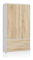 Szekrény Submarino (fehér + sonoma tölgy)