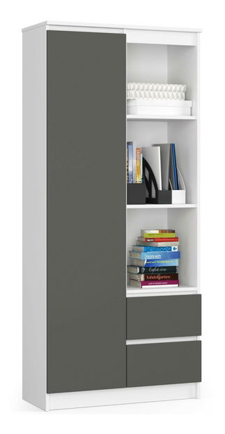 Regál Rehana (fehér + szürke)