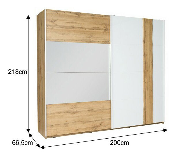 Šatníková skriňa Valora 200