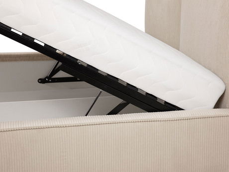 Bračni krevet 160 cm Camtana (siva + crna) (s podnicom) (s prostorom za odlaganje)