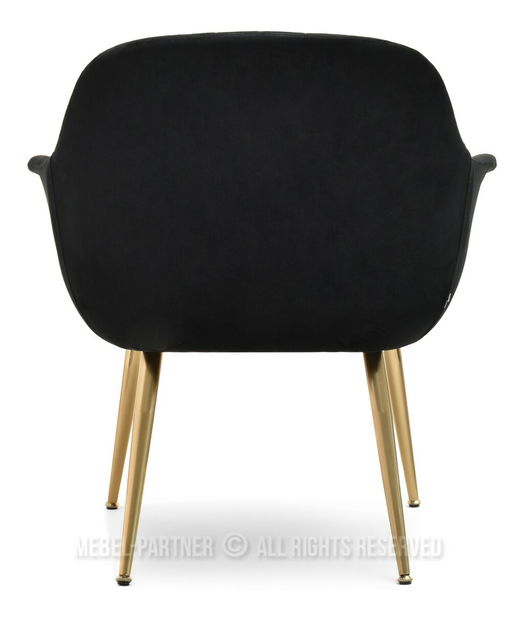 Fotelja Osmol F (crna + zlatna)
