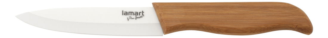 Cuțit de bucătărie Lamart Bamboo 10cm (maro)
