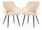 Set 2 scaune de sufragerie Velting (bej)