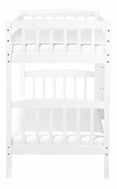 Emeletes ágy 90 cm REWIND (ágyráccsal) (fehér)