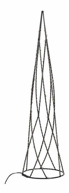 Set 2 ks LED dekorácia vianočné stromčeky Neiza (čierna)