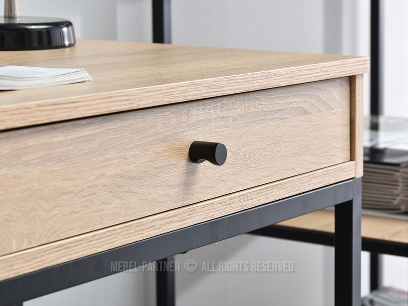 Masă PC Kaplan (stejar + negru)