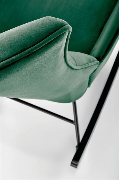 Fotelja za ljuljanje Bazal (tamnozelena)