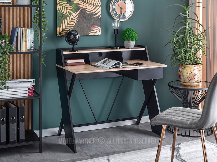 PC stolík Aspart (dub + čierna)