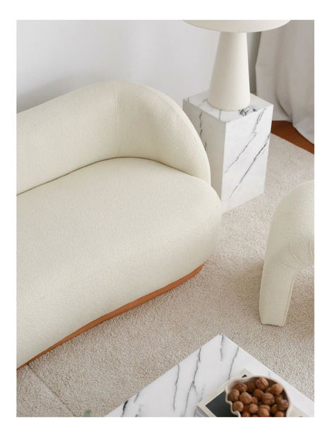 Háromszemélyes kanapé Slenarzo (fehér)