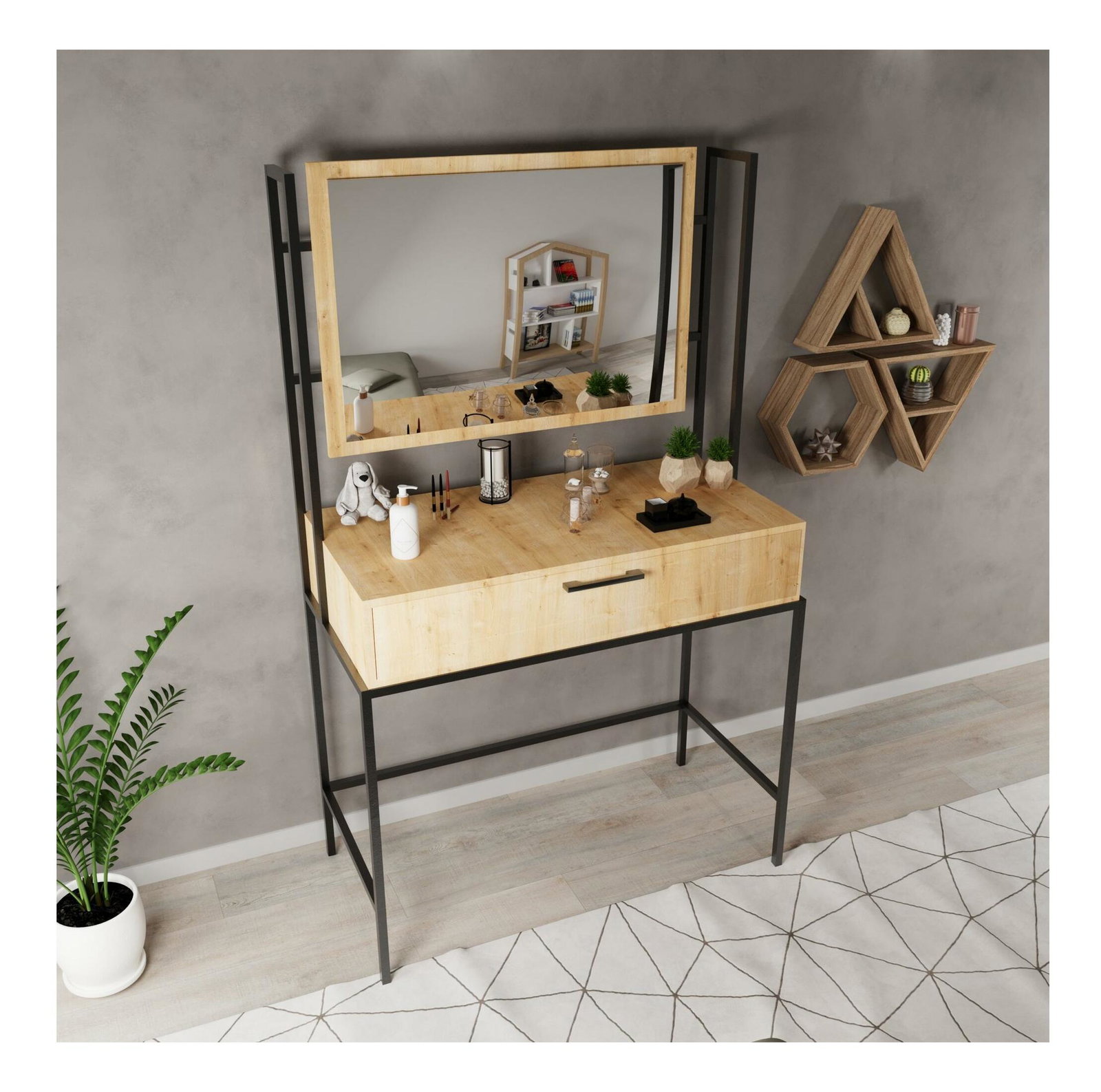 Fésülködőasztal Modem L747 (tölgy)