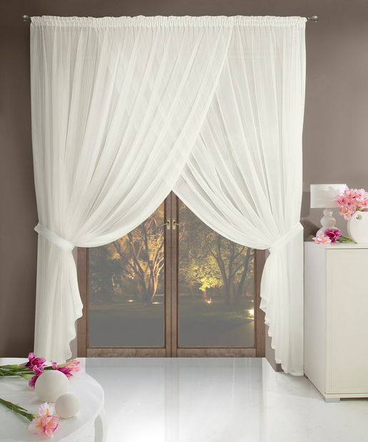 Záclona 400x250 cm Pola (biela) *výpredaj