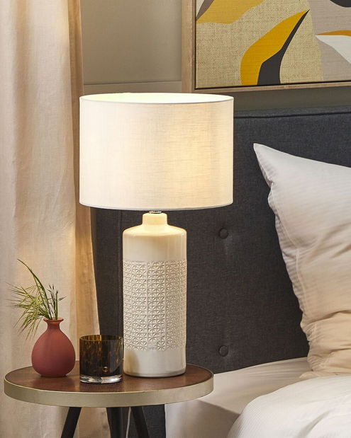 Stolná lampa Azizi (biela)