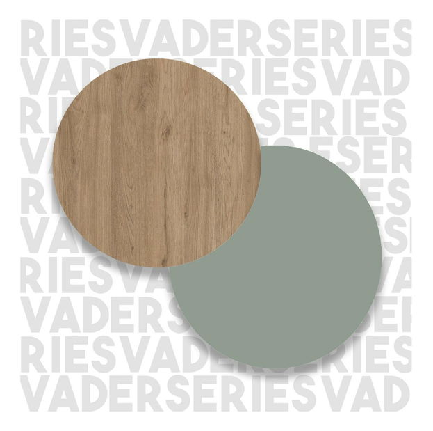 PC stolić Verbato (hrast + zelena) 