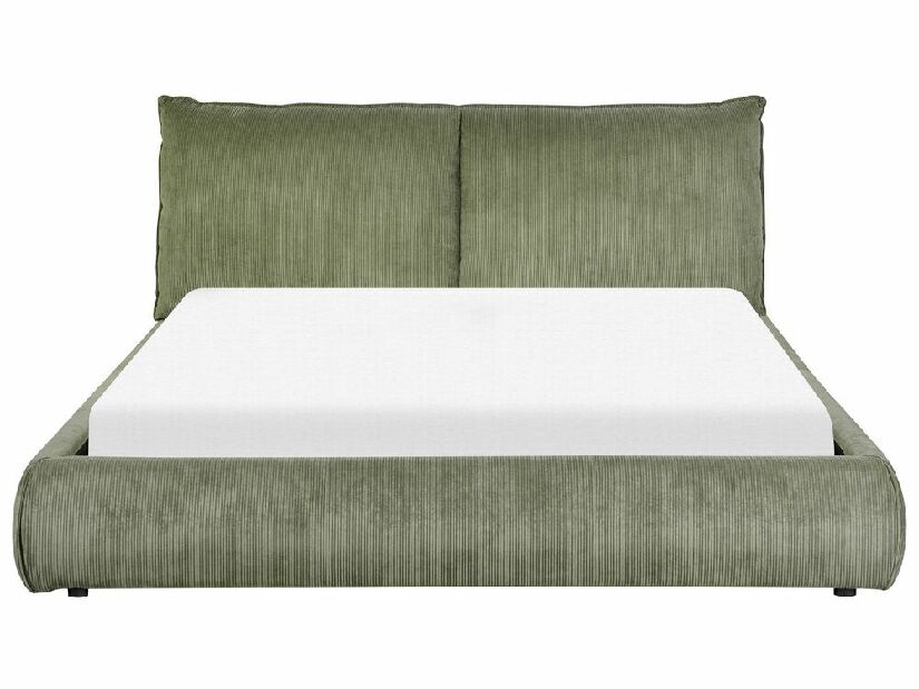 Manželská posteľ 160 cm Vetiver (zelená) (s roštom)