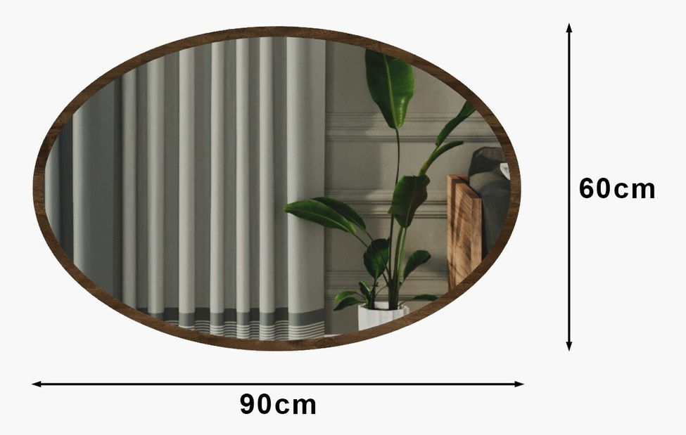 Oglindă Beyonisimo (nuc)