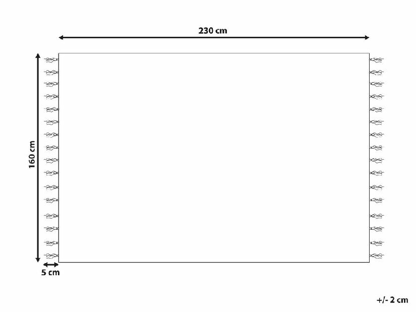 Covor 160 x 300 cm Tally (bej + alb)