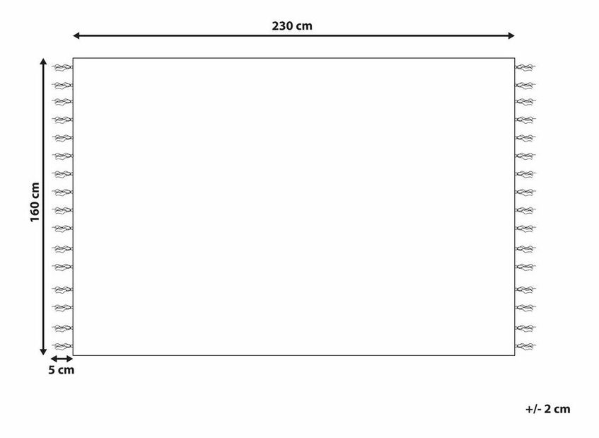 Covor 160 x 300 cm Tally (bej + alb)