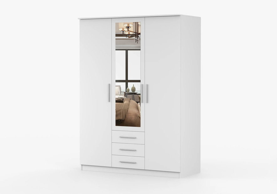 Ruhásszekrény Svalga 3D (Fehér)