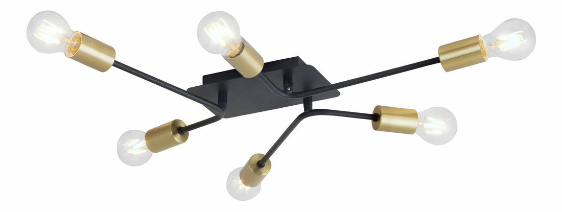 Iluminat de perete Lanny 2103 (negru + auriu)