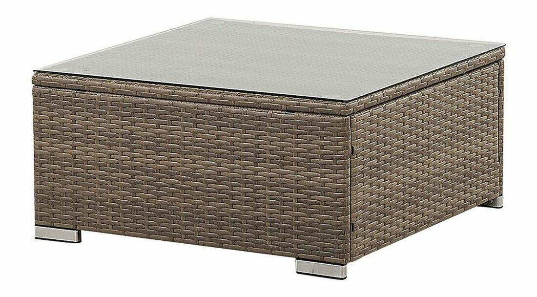 Set canapele pentru grădină BELVIA (alb) (pentru 6 persoane)