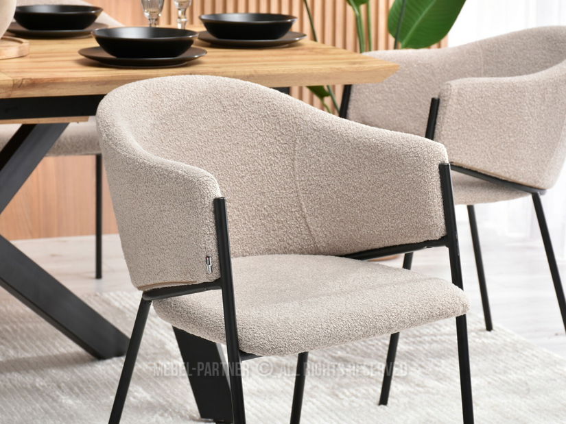 Stolica Chad (bež + crna)