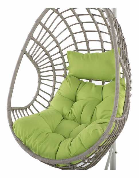 Závesné kreslo so stojanom ARNO (kov) (béžová)