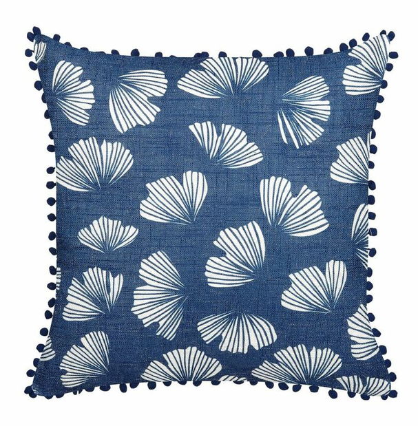 Sada 2 ozdobných vankúšov 45 x 45 cm Dandelon (modrá)