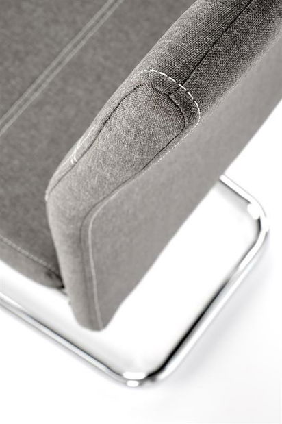 Blagovaonska stolica Karru (siva + srebrna)