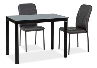 Jedálenský stôl Gabriel (čierna + čierna) (pre 4 osoby)