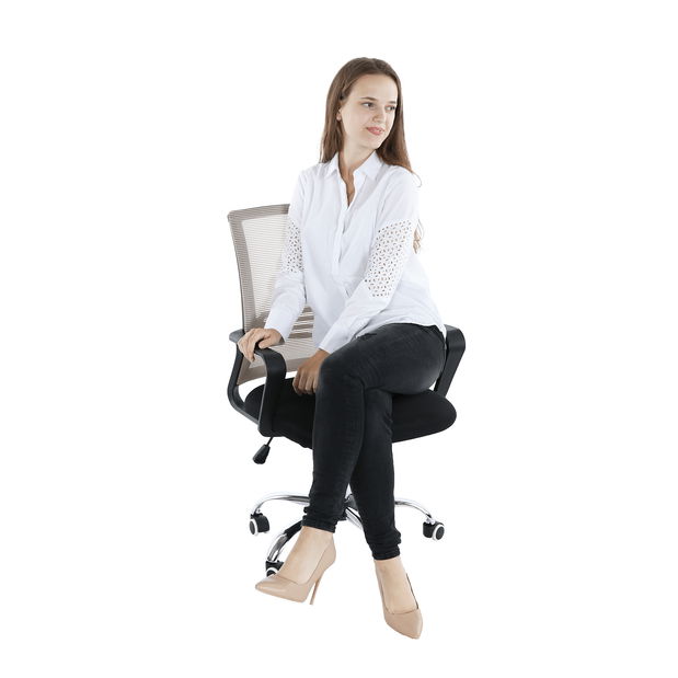 Kancelárska stolička April (hnedá)