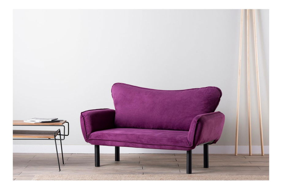 Canapea extensibilă 2-locuri Chatty (violet)