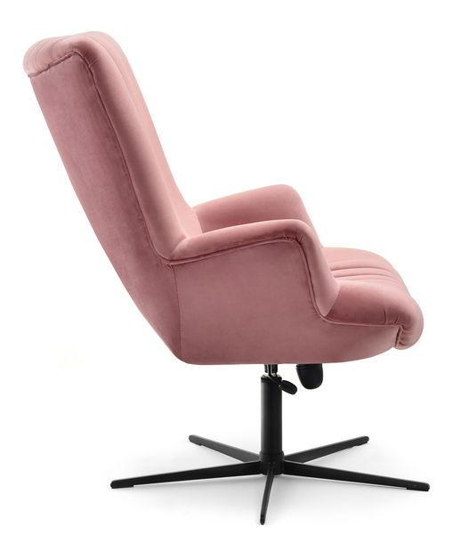 Relaxačné kreslo Elesenta (ružová + čierna)