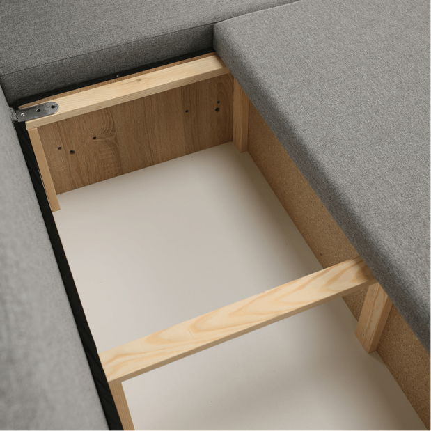 Rohová sedačka Harmonie (sivá)