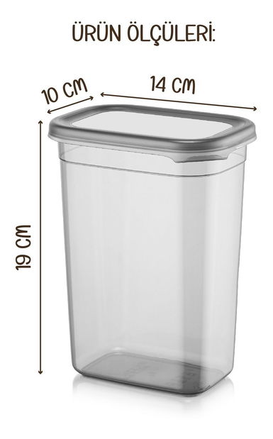 Set recipiente alimente (6 buc.) Bond 06-15 (antracit)