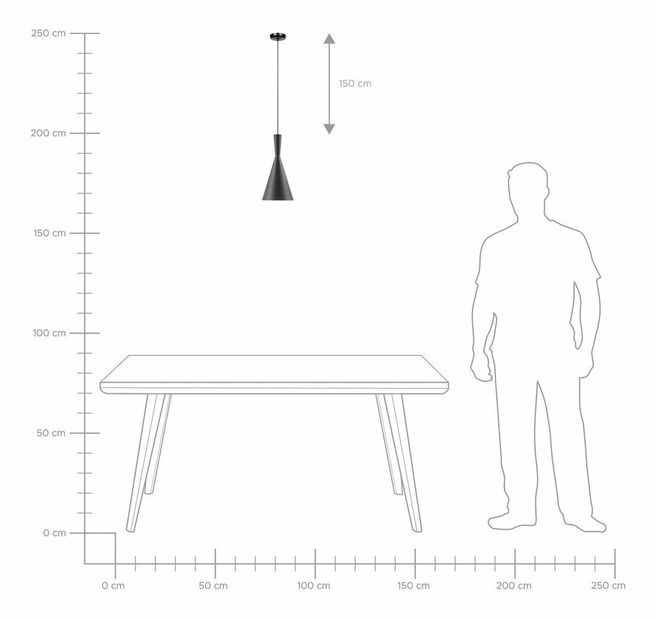 Závesná lampa Tagum (čierna a zlatá)